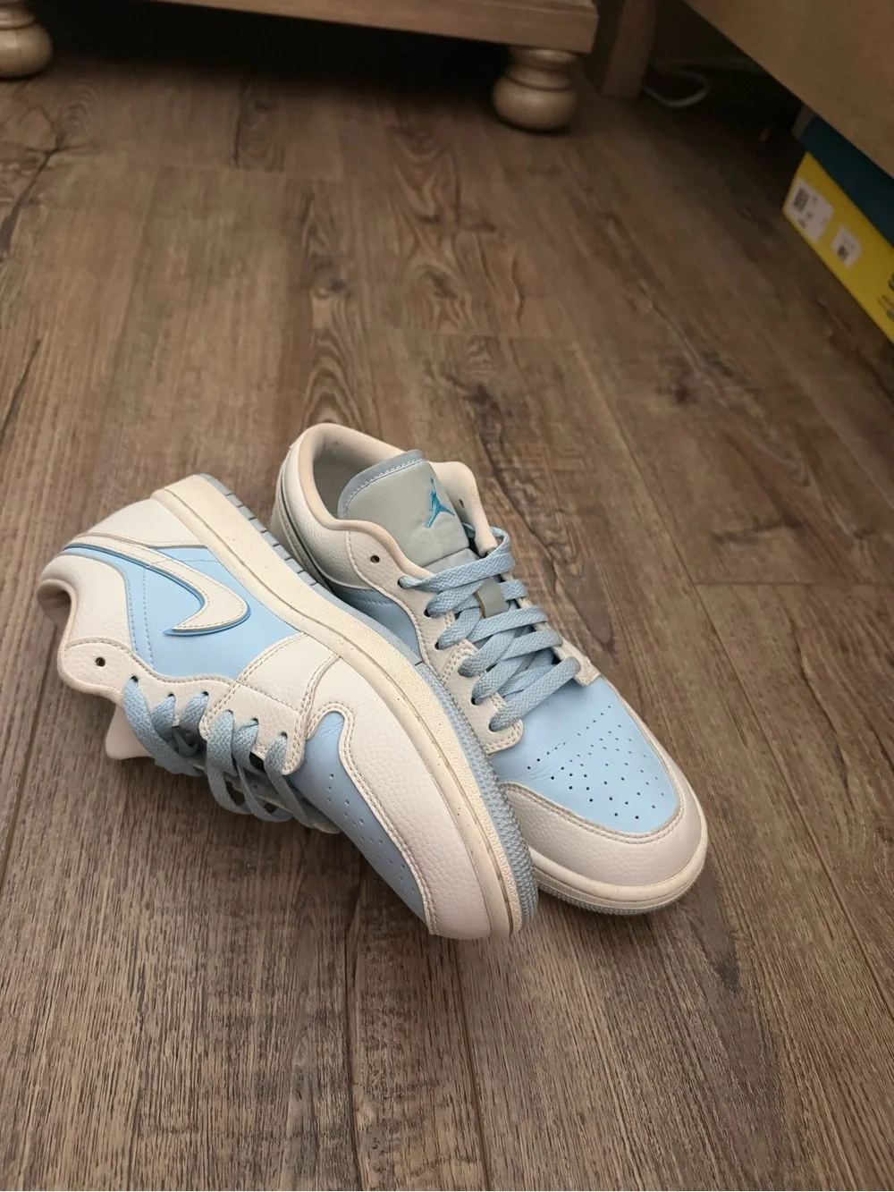 Women’s Air Jordan 1 Low SE - Reverse Ice Blue-sneakers in size US 9.5W.